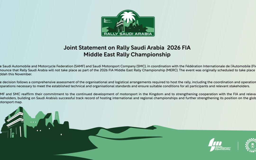 Official statement Middle East Rally Championship (MERC) 2026